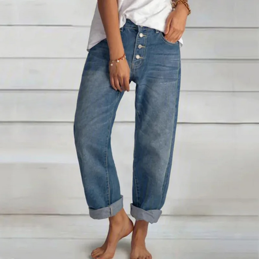 Calça Jeans Botões